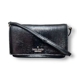 Kate Spade New York Cedar Street Patent Aster Crossbody Bag Black